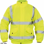 Odzież robocza - CERVA CLOTON HV - pikowana kurtka zimowa, odblaskowe taśmy, rozm. S-3XL, - żółty XL - miniaturka - grafika 1