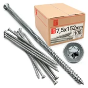 Wkręty - Wkręty do ościeżnic 7,5x152mm 100szt. - miniaturka - grafika 1