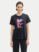 Koszulki i topy damskie - Tom Tailor T-Shirt 1043104 Granatowy Regular Fit - miniaturka - grafika 1
