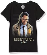 Koszulki dla dziewczynek - Marvel Glorious Purpose koszulka dziewczęca (1 opakowanie), Czarny, XL - miniaturka - grafika 1