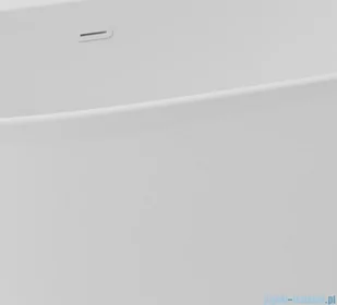 ScandiBath Mandal wanna wolnostojąca/przyścienna z korkiem i przelewem BIAŁYM 150x77cm  Q360S-1501OEMBP - Wanny z hydromasażem - miniaturka - grafika 3