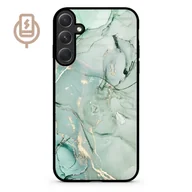 Etui i futerały do telefonów - Marmur pistacja golden - Galaxy S24 Etui szklane flexible indukcyjne - miniaturka - grafika 1