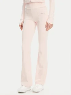 Guess Spodnie dresowe V5RB15 KCD02 Różowy Regular Fit - Spodnie sportowe damskie - miniaturka - grafika 1