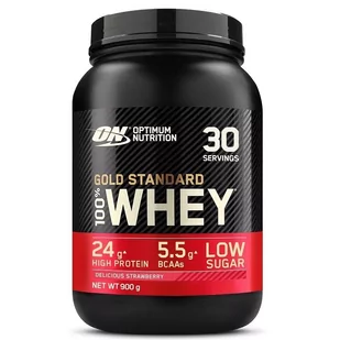 Optimum Nutrition Odżywka białkowa NUTRITION Gold Standard 100% Whey 908g Smaki Truskawka - Odżywki białkowe - miniaturka - grafika 1