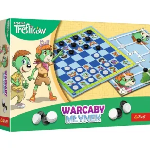 Warcaby i Młynek Rodzina Treflików 02658 - Gry planszowe - miniaturka - grafika 1