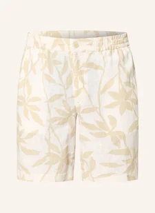 Calvin Klein Szorty Z Dodatkiem Lnu beige - Spodenki damskie - miniaturka - grafika 1