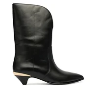 Botki damskie - Botki LOVE MOSCHINO JA24363G0NIA0000 Czarny - miniaturka - grafika 1