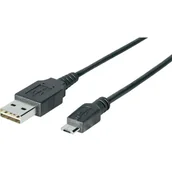 Kable USB - Kabel USB 2.0, wtyk USB-A > wtyk micro-USB (czarny, 3,0 m) - miniaturka - grafika 1