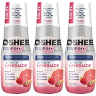 Napoje energetyczne i izotoniczne - Syrop witaminowy OSHEE DROP IN, 3 szt - 500 ml malinowo-grejpfrutowy napój bez dodatku barwników i aromatów vitamin lemonade - miniaturka - grafika 1