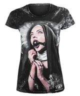 Bluzki damskie - bluzka damska AMENOMEN - NUN 2 (OMEN066DA_KOL ALLPRINT WHITE)-XS - miniaturka - grafika 1