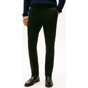 Tommy Hilfiger Sztruksowe spodnie chino DENTON Straight fit - Spodnie męskie - miniaturka - grafika 1