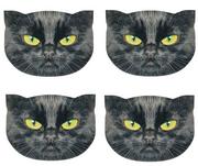 Obrusy i serwetki - Zestaw podkładek na stół 4D Cats - NERO - miniaturka - grafika 1