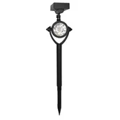 Lampy ogrodowe - Lampa solarna wbijana 8 x 9 x 29 cm czarny - miniaturka - grafika 1