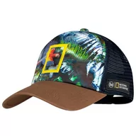 Czapki i chusty sportowe męskie - Czapka z daszkiem Buff National Geographic Trucker Cap Scarlett 125382.555.30.00 - multikolor - miniaturka - grafika 1