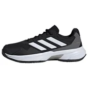 Trampki męskie - adidas Męskie tenisówki Courtjam Control, Core Black/Core Black/Off White, 45 EU, Core Black Core Black Off White, 46 2/3 EU - miniaturka - grafika 1