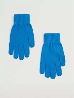 Rękawiczki - Mango Rękawiczki Damskie Bettyg 27081089 Niebieski - grafika 1