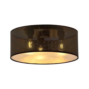 Emibig Aston plafon 3-punktowy czarny/złoty 1148/3 1148/3 - Lampy sufitowe - miniaturka - grafika 1