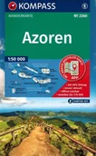 Przewodniki - Azory 2026 Mapa Turystyczna x 2 Zestaw 2260 Etui Kompass - miniaturka - grafika 1