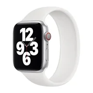 Akcesoria do smartwatchy - Apple Opaska SOLO SILIKONOWY PASEK DO APPLE WATCH 39/40/41/42MM SIZE 8 WHITE ORYGINALNA PLOMBA - miniaturka - grafika 1