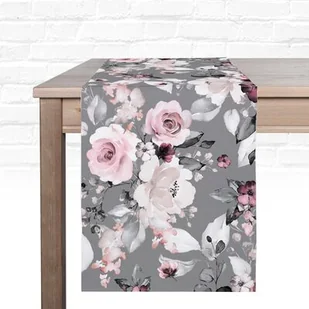 Bieżnik dekoracyjny Patels 40 x 140 cm szary - Obrusy i serwetki - miniaturka - grafika 1