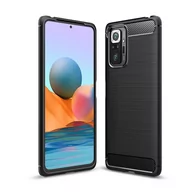 Etui i futerały do telefonów - Tech-Protect Etui Tpucarbon do Xiaomi Redmi Note 10 Pro Black - miniaturka - grafika 1