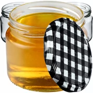 Pojemniki kuchenne - Słoiki Sonka 330ml 20szt. 82mm + wieczka "Czarna Krata" - miniaturka - grafika 1