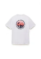 Koszulki i topy damskie - t-shirt donna napapijri s-vignoni back - np0a4ilx 2061 white heron - miniaturka - grafika 1
