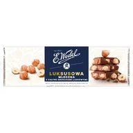 Czekolada - Wedel Czekolada luksusowa mleczna z całymi orzechami laskowymi 220g - miniaturka - grafika 1