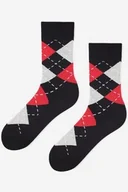 Skarpetki męskie - Bawełniane męskie skarpetki w romby Rhombus Marilyn - miniaturka - grafika 1