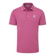 Golf - Męska koszulka golfowa Ping Mr. PING II Polo beet red - miniaturka - grafika 1