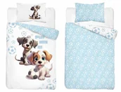 Pościel dla dzieci - Pościel bawełniana dziecięca 90x120 5002a pieski - miniaturka - grafika 1