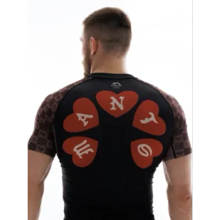 MANTO Rashguard Krótki Rękaw Tuff Luv Black - Kimona, stroje i obuwie - miniaturka - grafika 1