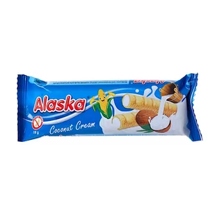 Alaska Rurki kukurydziane z kremem kokosowym 2szt. - Zdrowa żywność - miniaturka - grafika 1