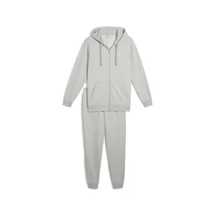 Męskie dres z kapturem PUMA Light Gray Heather - Dresy męskie - miniaturka - grafika 1