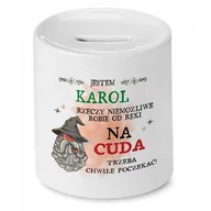 Skarbonki - Skarbonka 330 ml Dla Mikołaja Syna Dziecka Prezent z Nadrukiem ze Zdjęciem + Opakowanie na prezent (wzór 01) - miniaturka - grafika 1