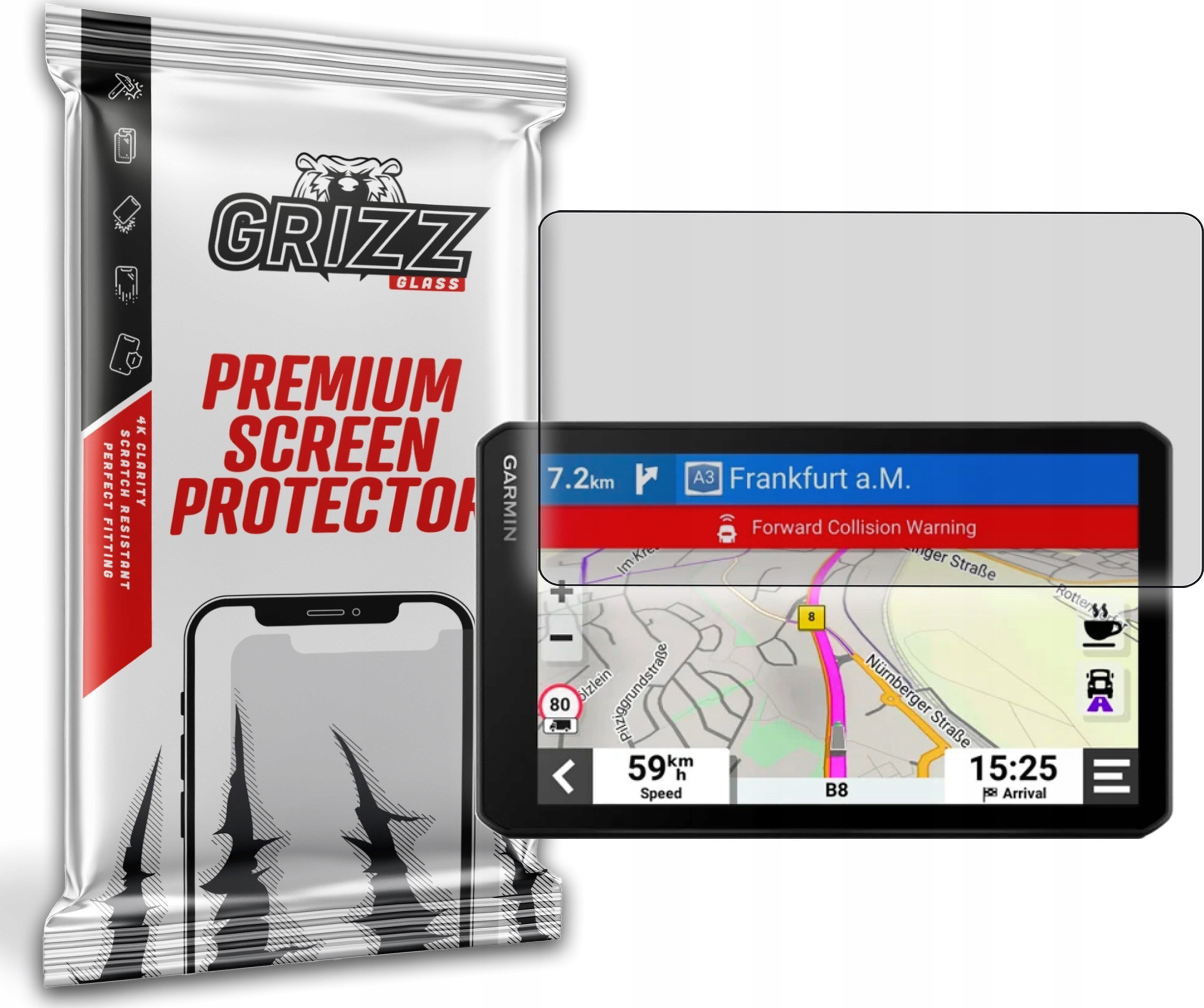 GrizzGlass Folia matowa PaperScreen do Garmin dezlCam LGV710