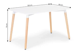 Stół nowoczesny do jadalni salonu kuchni 120x60 cm - Ławy i stoliki kawowe - miniaturka - grafika 7