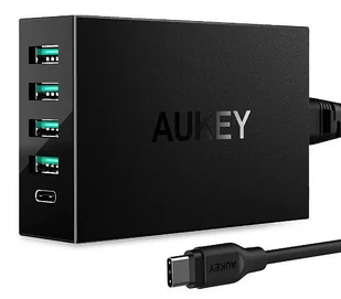 Aukey Copy of Ładowarka sieciowa PA-Y5 4x USB + 1 USB C - Ładowarki do telefonów - miniaturka - grafika 3