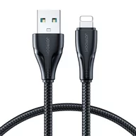 Kable komputerowe i do monitorów - Joyroom kabel USB - Lightning 2.4A 0,25 m czarny (S-UL012A11) - miniaturka - grafika 1