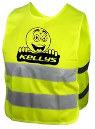Kamizelka odblaskowa Kellys STARLIGHT smile L dziecięca - Pozostała odzież dla rowerzystów - miniaturka - grafika 1