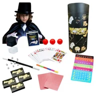 Zabawy w naśladowanie dorosłych - Mały Magik MAGICZNE SZTUCZKI iluzje w tubie dla dzieci 101 trików - miniaturka - grafika 1