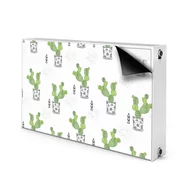 Dekoracje domu - Ozdobny magnes na grzejnik Zielone kaktusy 100x60, Bluedecor - miniaturka - grafika 1