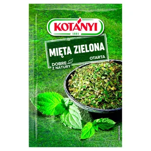 Kotanyi Mięta zielona otarta 9 g Kotányi - Przyprawy i zioła sypkie - miniaturka - grafika 1