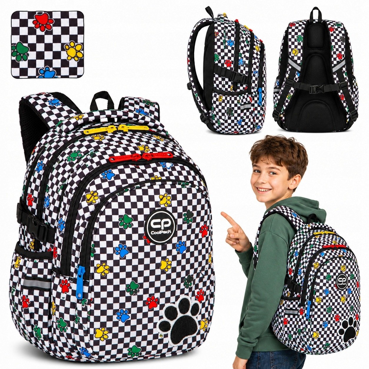 Plecak Szkolny Dla Chłopca Dziewczynki 21L Młodzieżowy Klasa 1-3 Coolpack