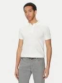Koszulki męskie - Geox Polo M5511B T3240 F2128 Biały Regular Fit - miniaturka - grafika 1
