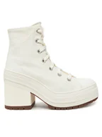 Botki damskie - Converse Botki Chuck 70 De Luxe Heel A05348C Écru - miniaturka - grafika 1