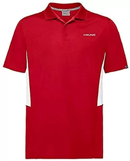 Koszulki męskie - HEAD Club Tech Polo Shirt M Polos koszulka męska czerwony czerwony 3XL - grafika 1