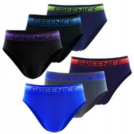 Majtki męskie - MAJTKI MĘSKIE SLIPY BAWEŁNA 70% ELASTYCZNE GREENICE ZESTAW 6 PAR XL/XXL - miniaturka - grafika 1