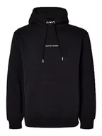 Bluzy męskie - SELECTED HOMME męska bluza z kapturem haftowana, czarny, S - miniaturka - grafika 1