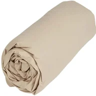 Prześcieradła - TEX Prześcieradło bawełniane 90x200 Taupe - miniaturka - grafika 1